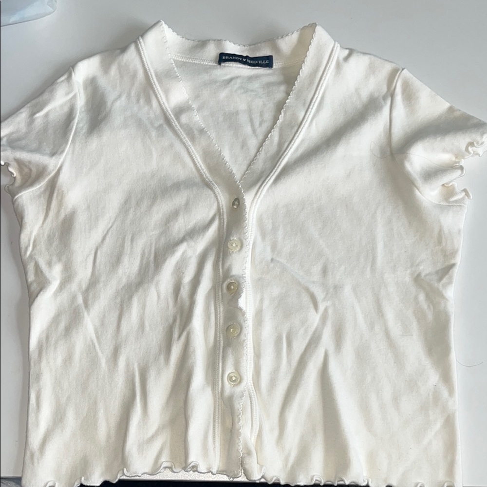 Brandy Melville White Crop Top